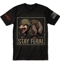 Stay Feral V2 — Tactical Opossum Graphic Tee