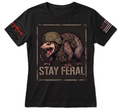 Stay Feral V2— Tactical Opossum Women's Graphic Tee