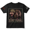 Stay Feral V2 — Tactical Opossum Youth Graphic Tee