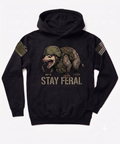 Stay Feral — Tactical Opossum Youth Hoodie