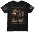 Stay Feral — Tactical Opossum Youth Graphic Tee