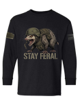 Stay Feral OG — Tactical Opossum Youth Long Sleeve Tee